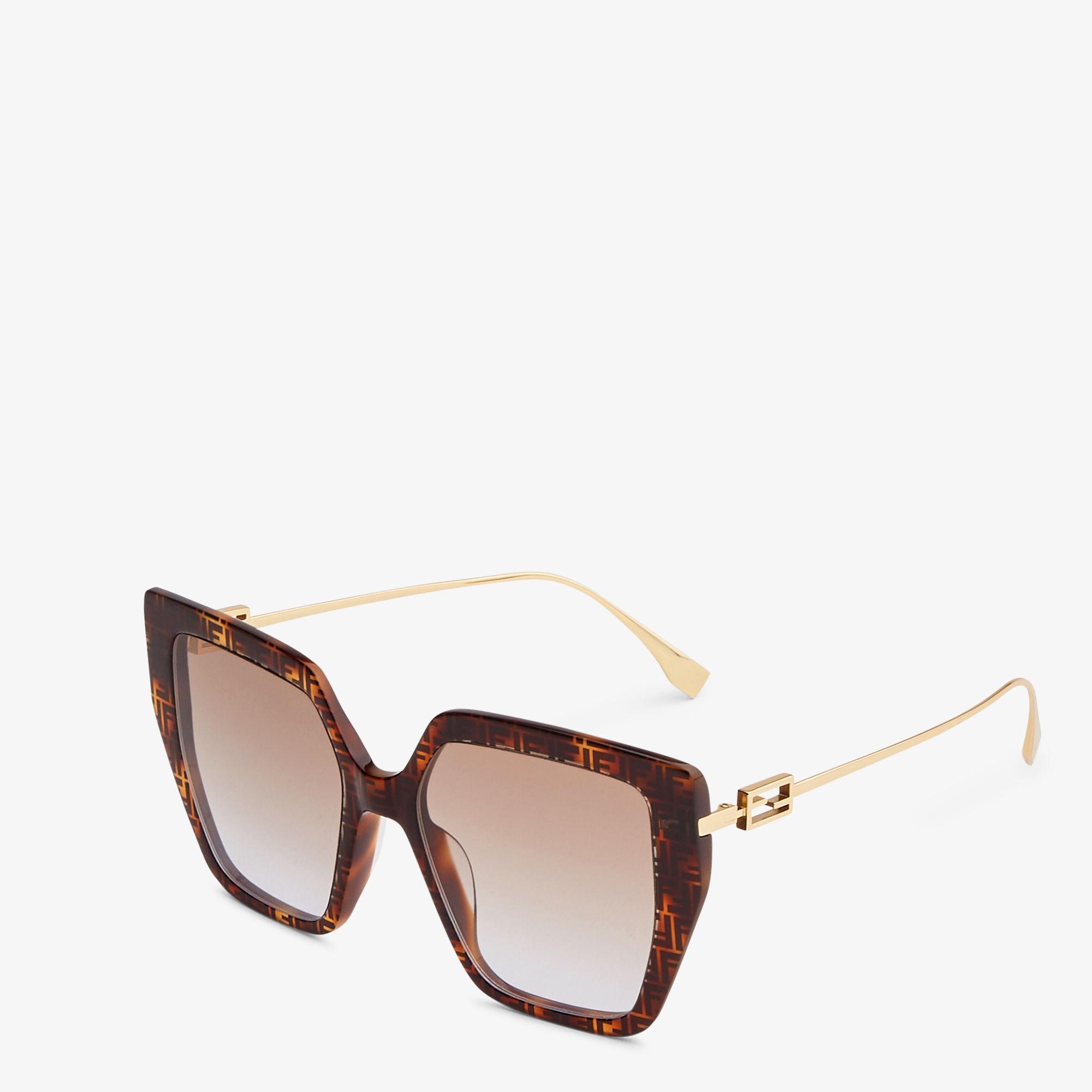 BaguetteFF Havana acetate and metal sunglasses Product Image