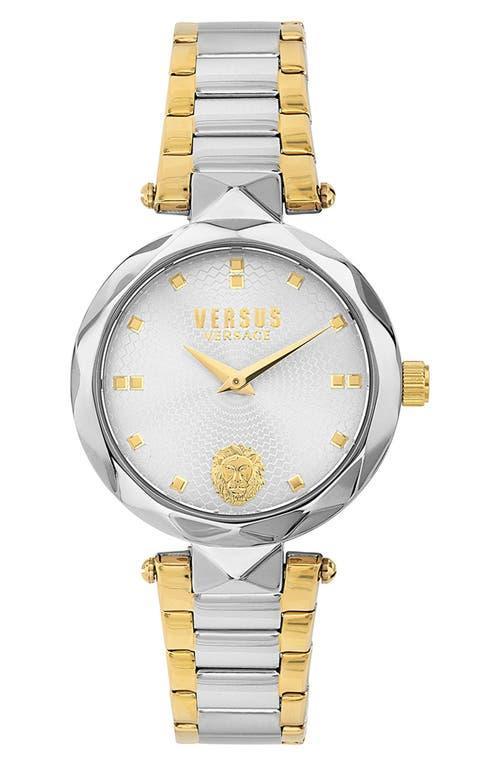 Versus Versace Womens Two-Hand Quartz Covent Garden Black Leather Strap 36mm Product Image