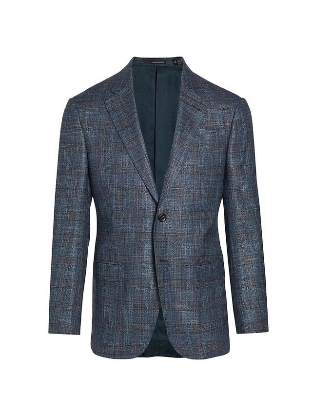 Mens Plaid Two-Button Sport Coat Product Image