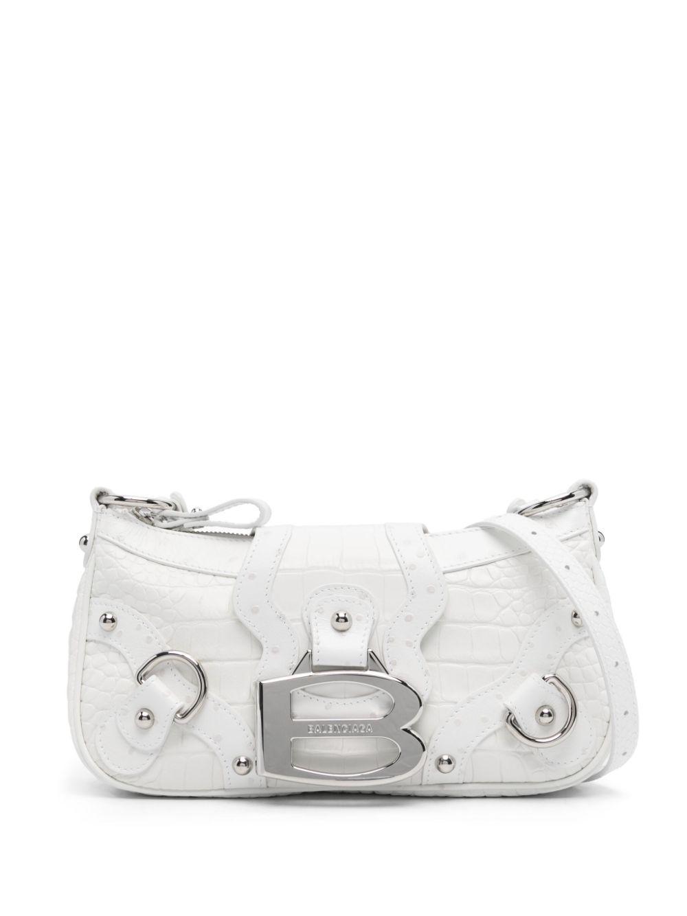 BALENCIAGA Small Essex Shoulder Bag In White Product Image