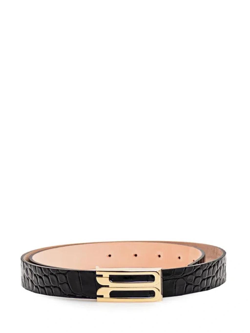 Belt With Logo In Black Product Image