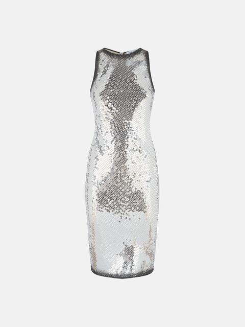 Silver mini dress Product Image