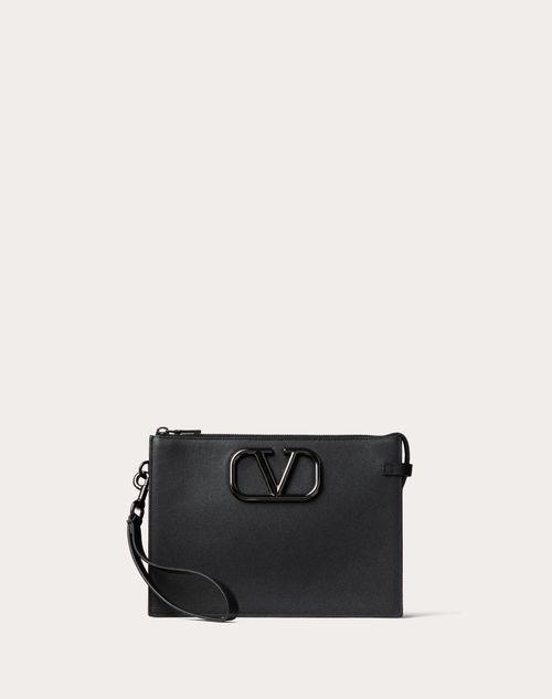 VLOGO SIGNATURE CALFSKIN POUCH Product Image