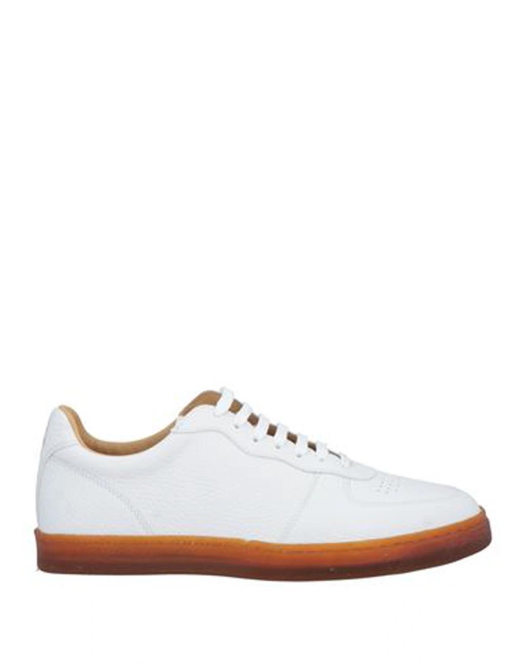 BRUNELLO CUCINELLI Man Sneakers White Size 13 Leather Product Image