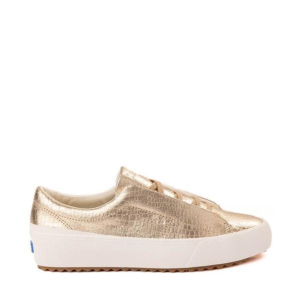 Womens Keds Remi Embossed Leather Slip-On Platform Sneaker - Champagne Product Image