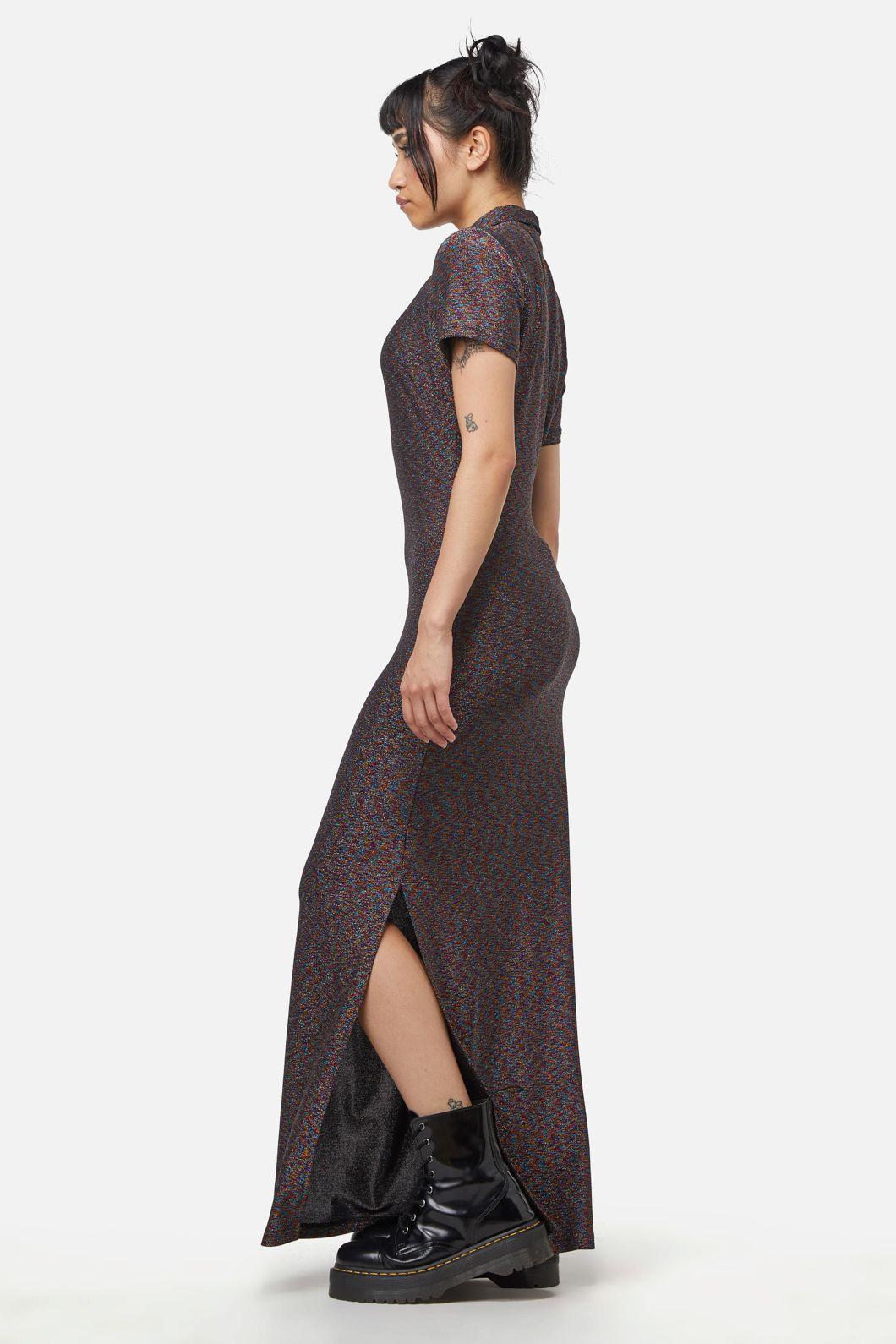 Glitter Mesh Midi Dress Product Image