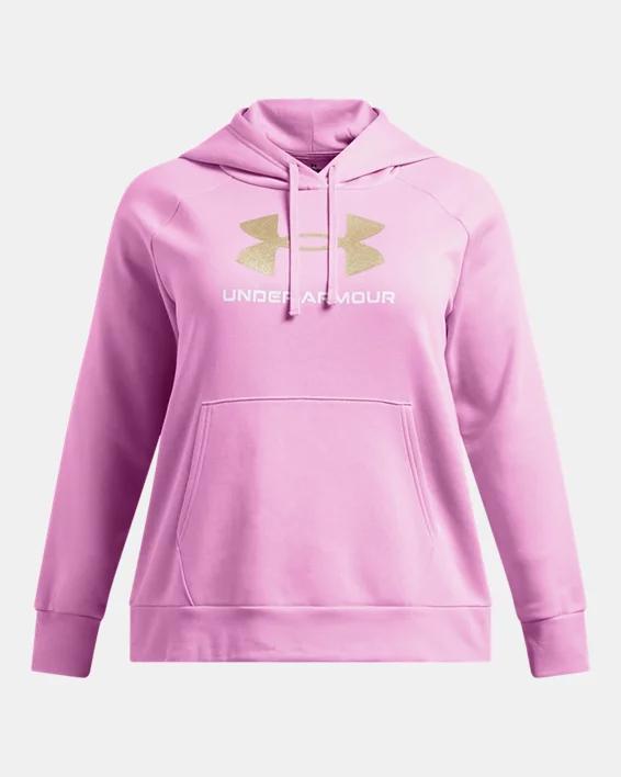 Womens UA Rival Fleece Glitter Big Logo Hoodie Product Image