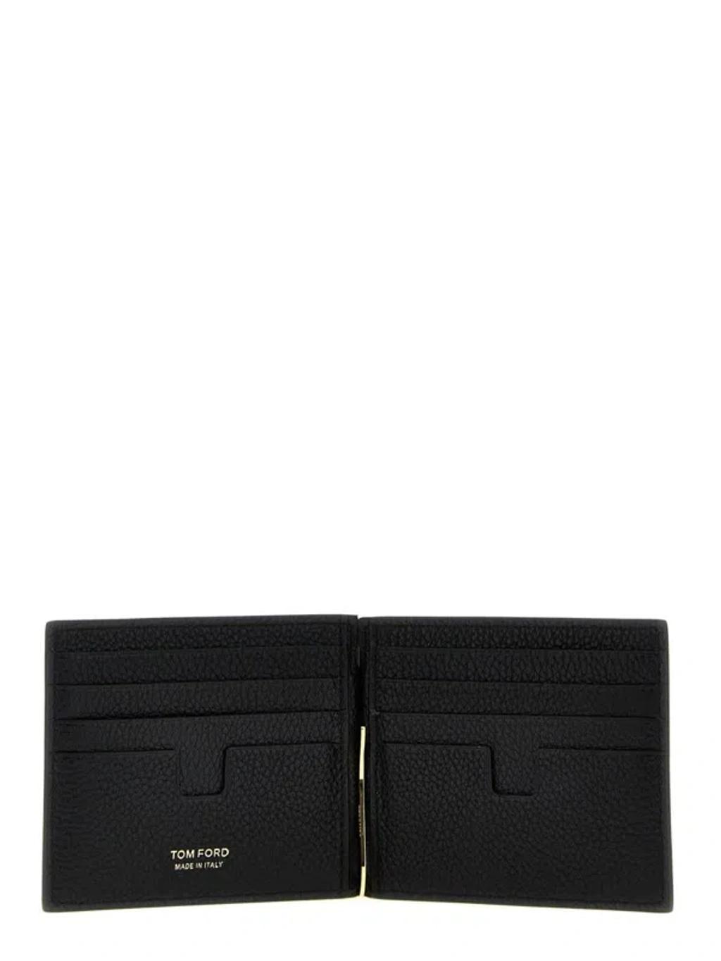 Logo Leather Wallet In Black Product Image