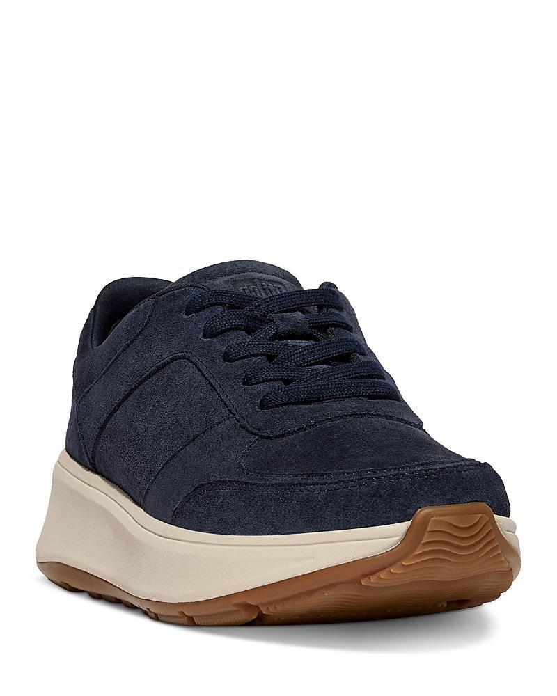 FitFlop F-Mode Suede Flatform Sneakers (Midnight Navy) Women's Flat Shoes Product Image