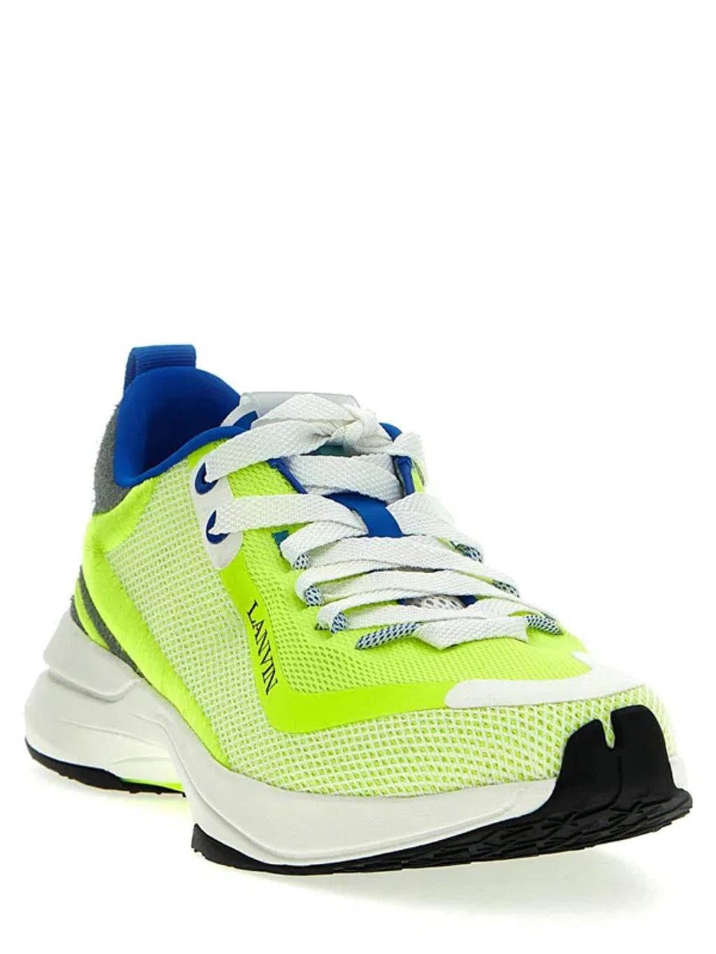 LANVIN Paris Man Runner Man Yellow Sneakers Product Image