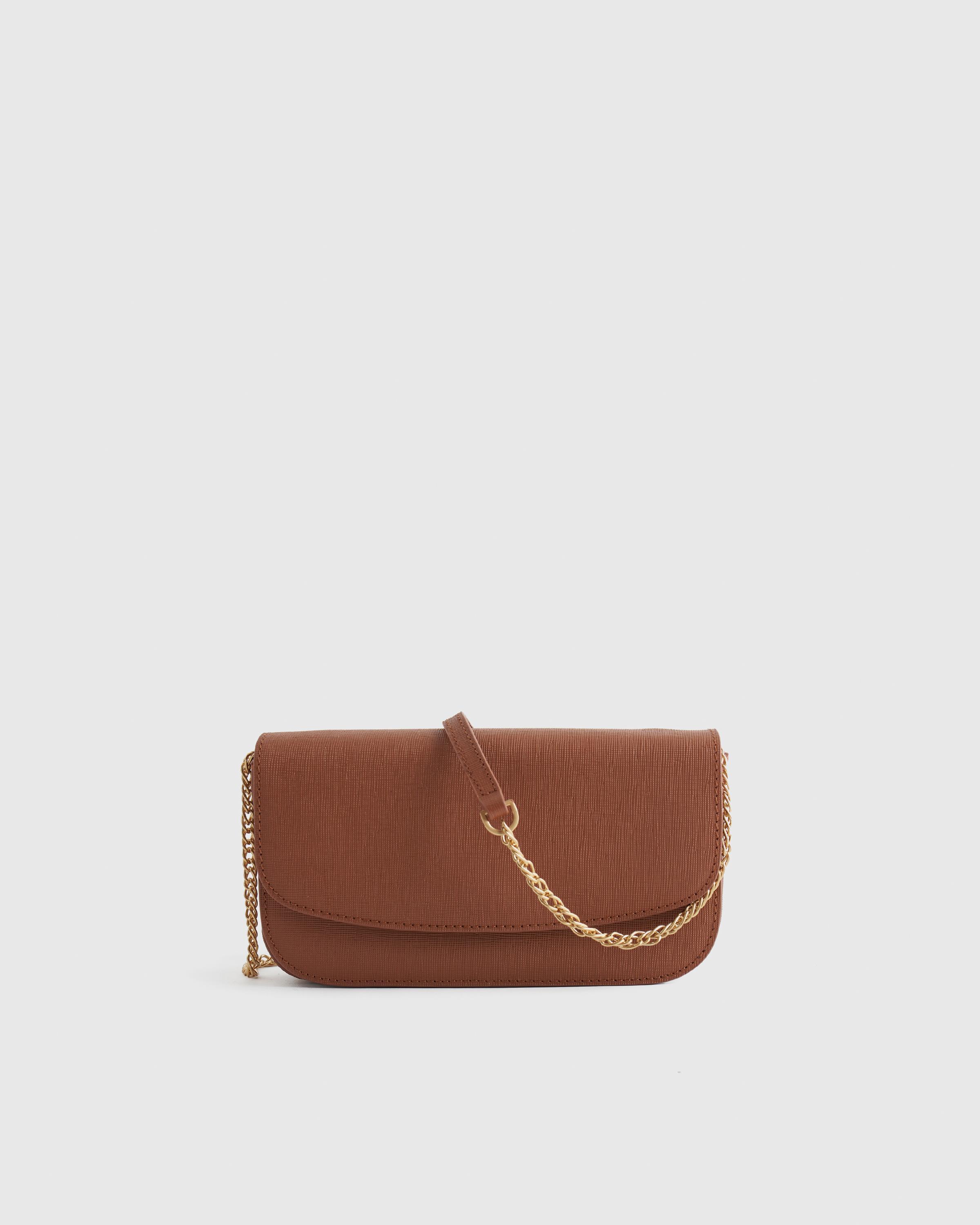 Italian Saffiano Leather Wallet Crossbody Product Image