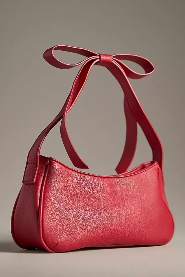 Mali + Lili Pebbled Bow Shoulder Bag Product Image