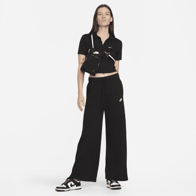 Nike Womens Sportswear Club Fleece Mid-Rise Wide-Leg Sweatpants , X-Small - Womens Athletic Fleece at Academy Sports Product Image