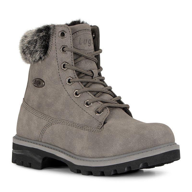 Lugz Empire Hi Faux-Fur Womens Water-Resistant Boots Grey Product Image