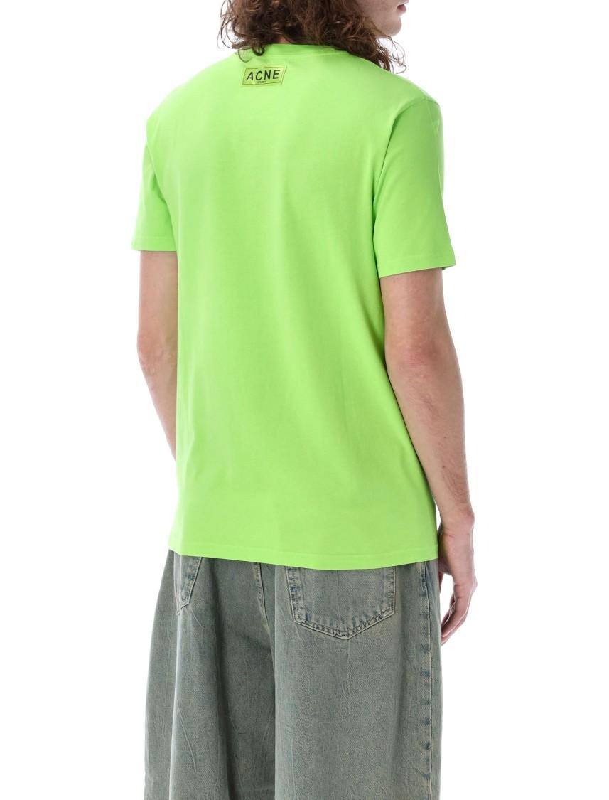 ACNE STUDIOS Logo T-shirt In Green Product Image