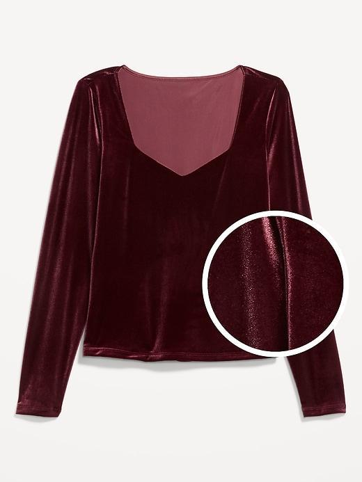 Fitted Velvet Top Product Image