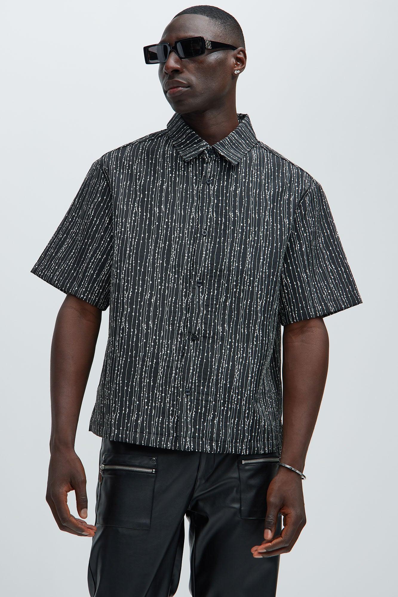 Dunlap Jacquard Shirt - Black Product Image