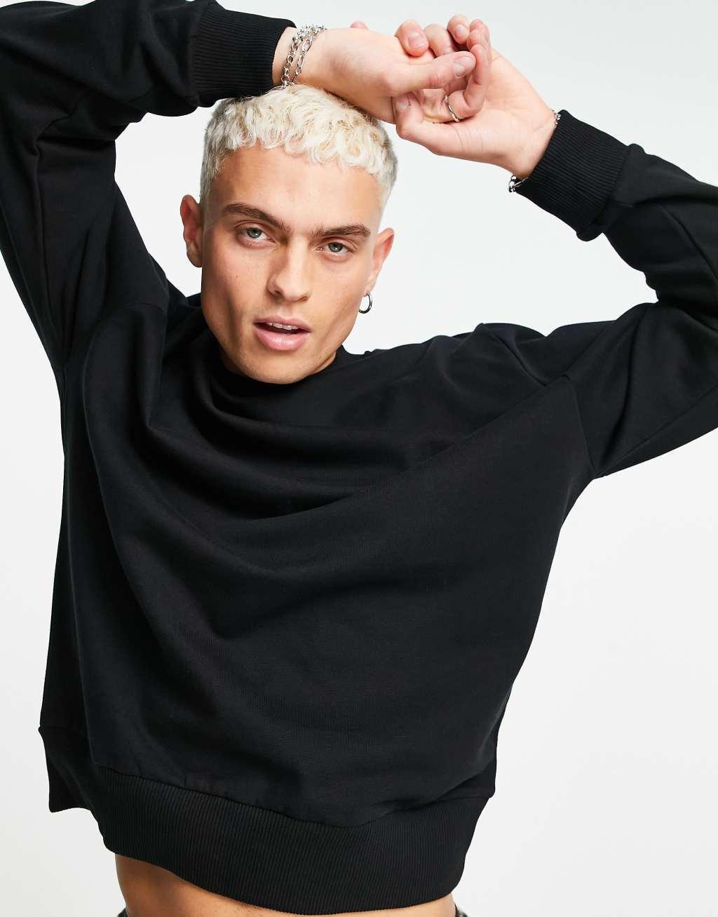 COLLUSION sweatshirt in black Product Image