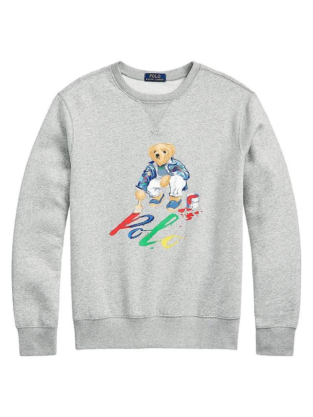 Mens Polo Bear Crewneck Sweatshirt Product Image