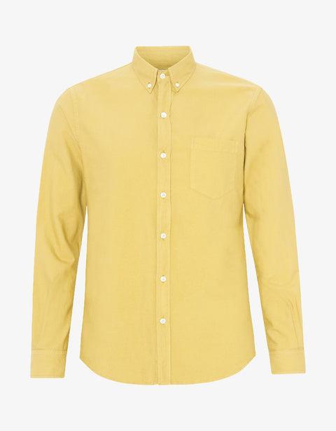 Organic Button Down Shirt - Lemon Yellow Product Image