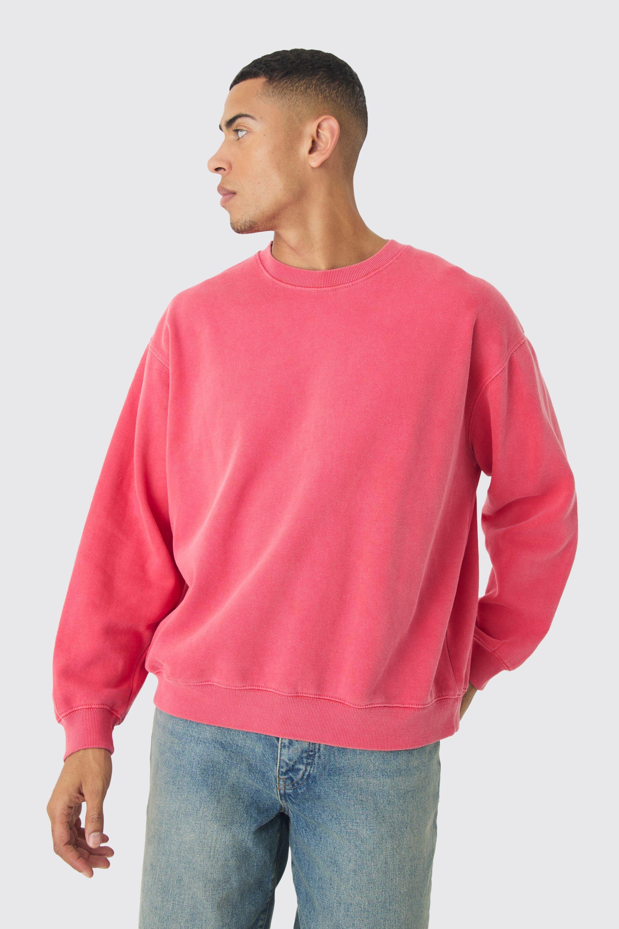 Oversized Washed Sweatshirt | boohooMAN USA Product Image