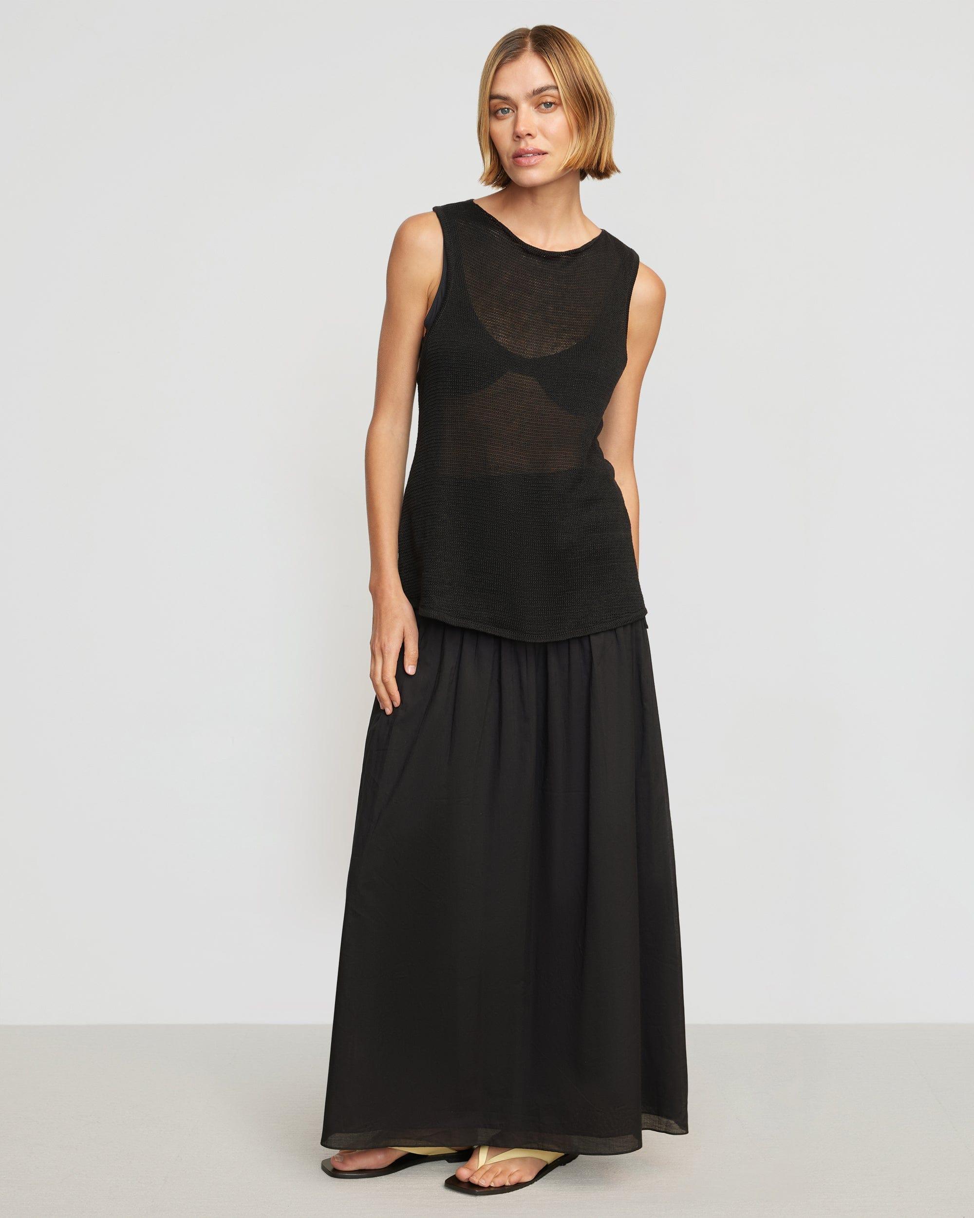 Adé Smocked-Waist Maxi Skirt Product Image