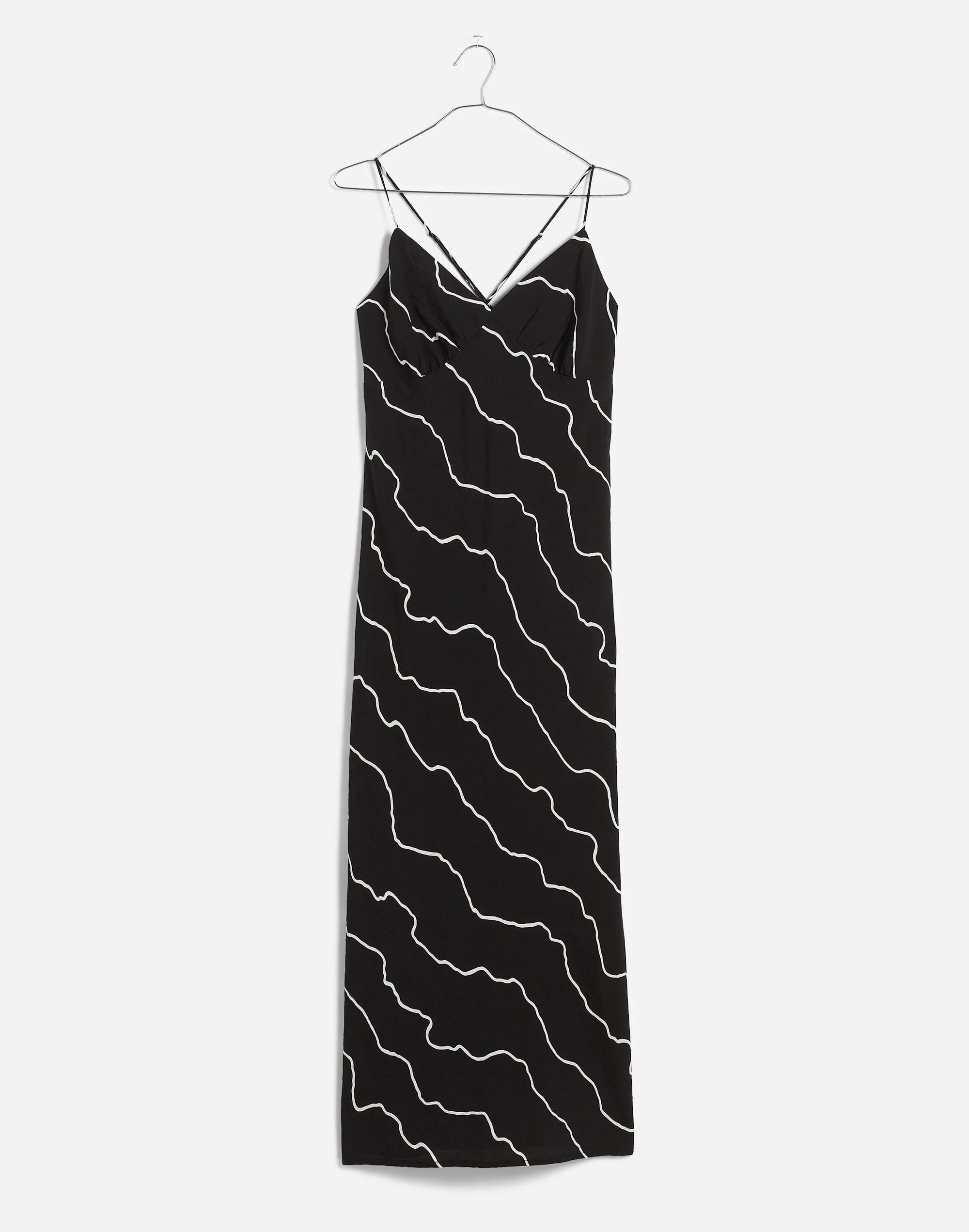 The Layton Midi Slip Dress in Squiggle Print Product Image