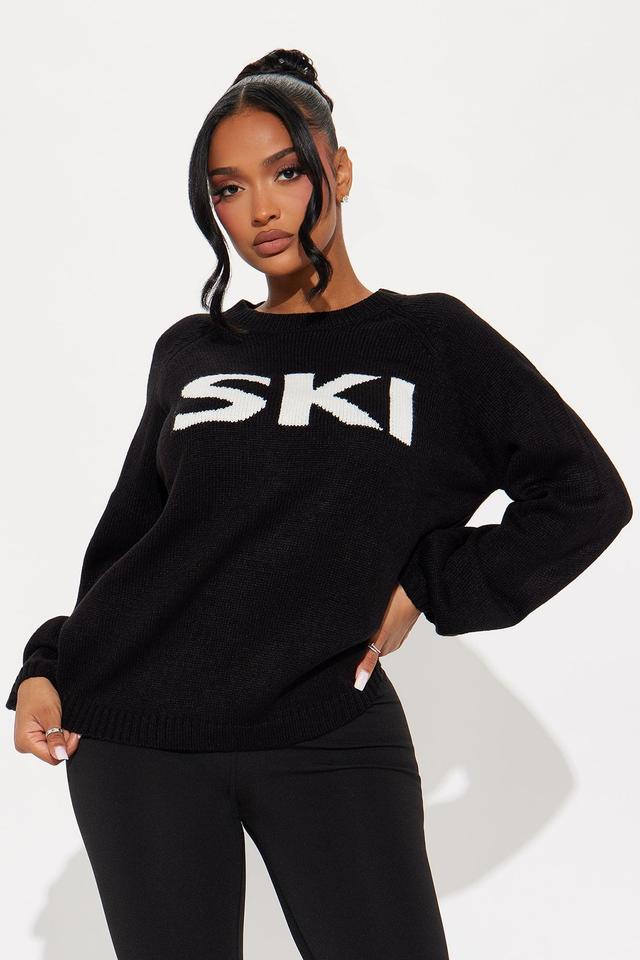 Ski Sweater - Black/White Product Image