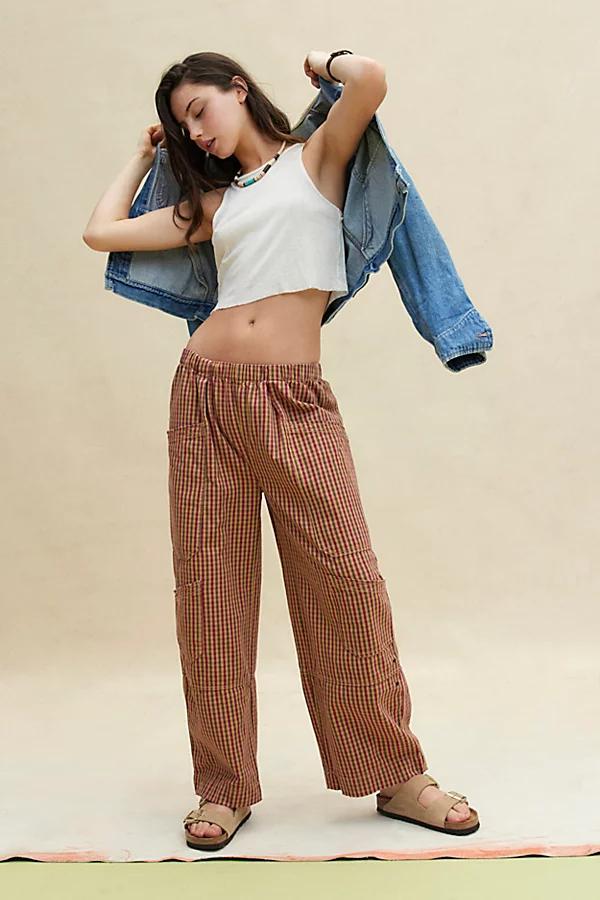 BDG Charlie Gingham Wide-Leg Pant Womens at Urban Outfitters Product Image