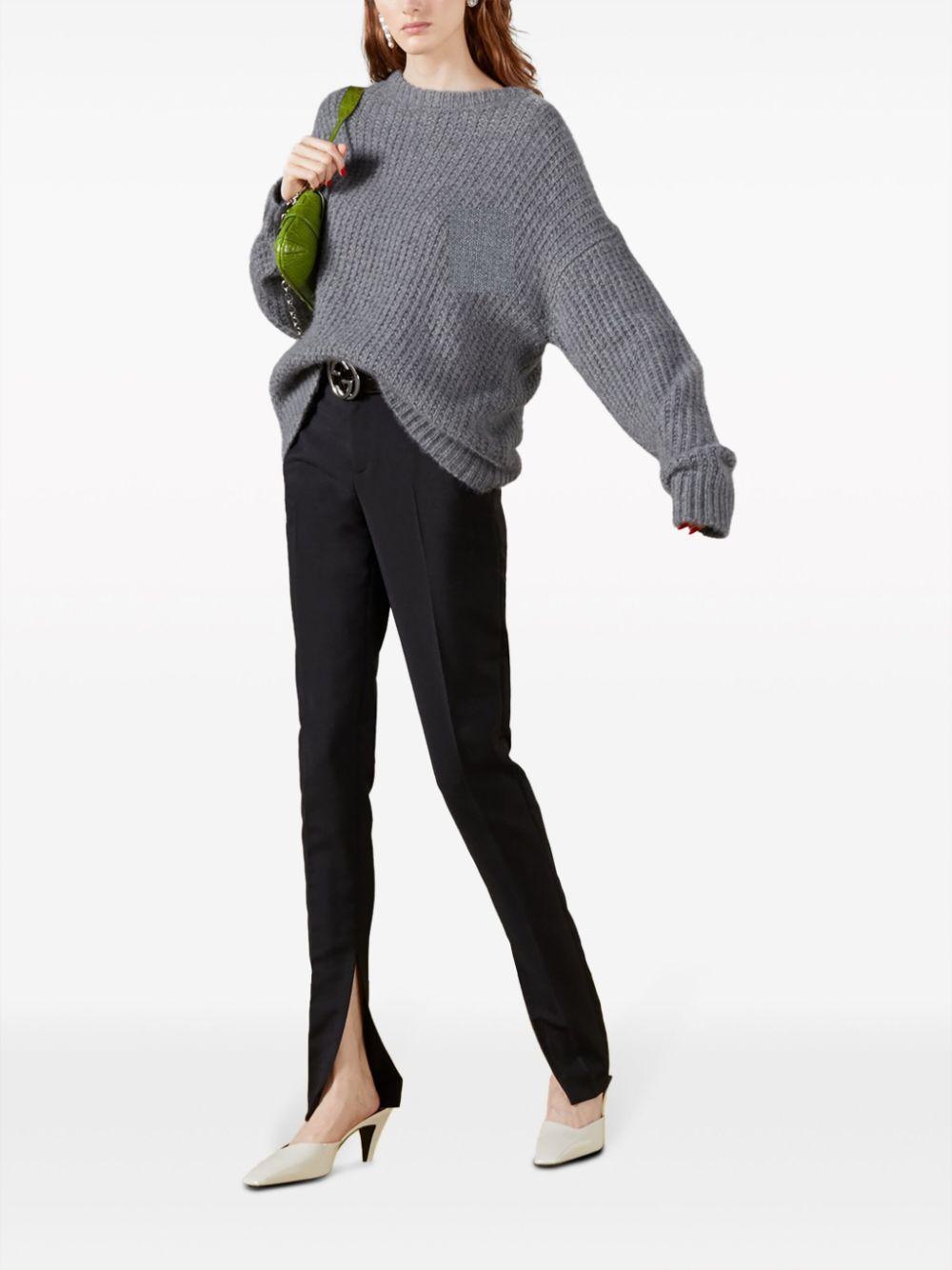 Cashmere Crew-neck Jumper In Grey Product Image