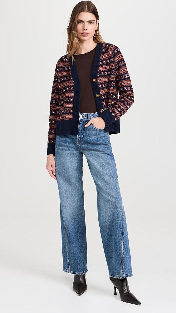 Faherty Highland Fair Isle Cardigan | Shopbop Product Image