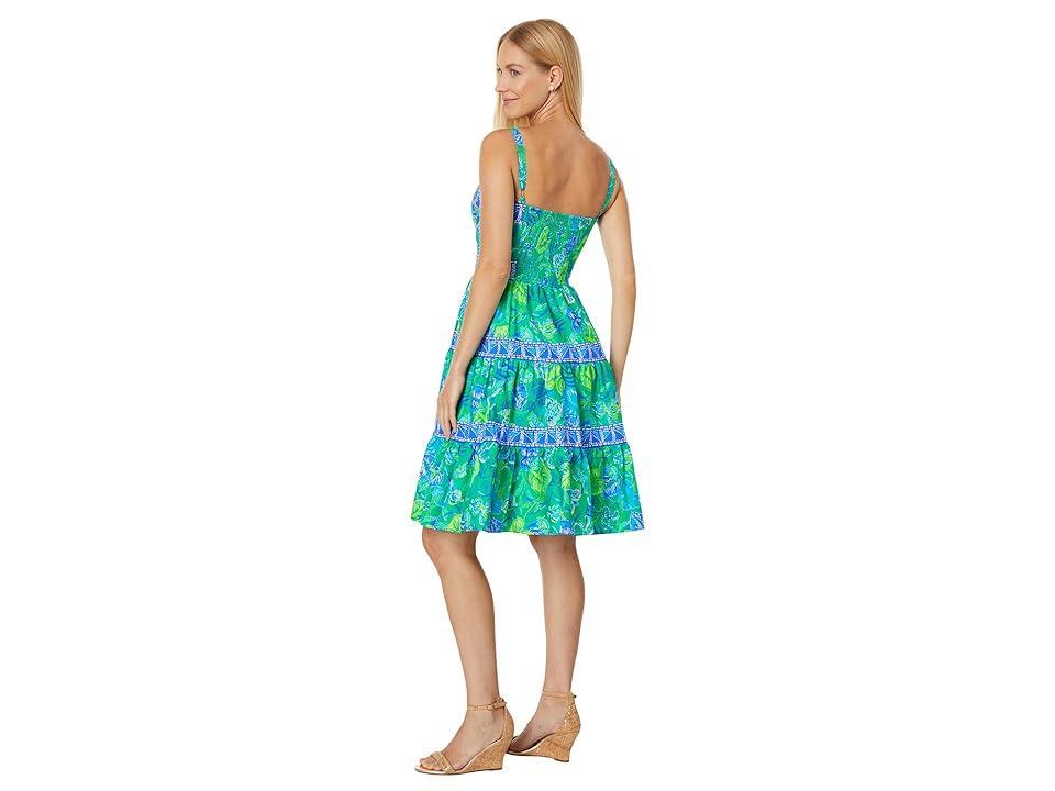 Lilly Pulitzer Casidee Cotton Dress (Botanical in A Flutter Engineered Dress) Women's Dress Product Image