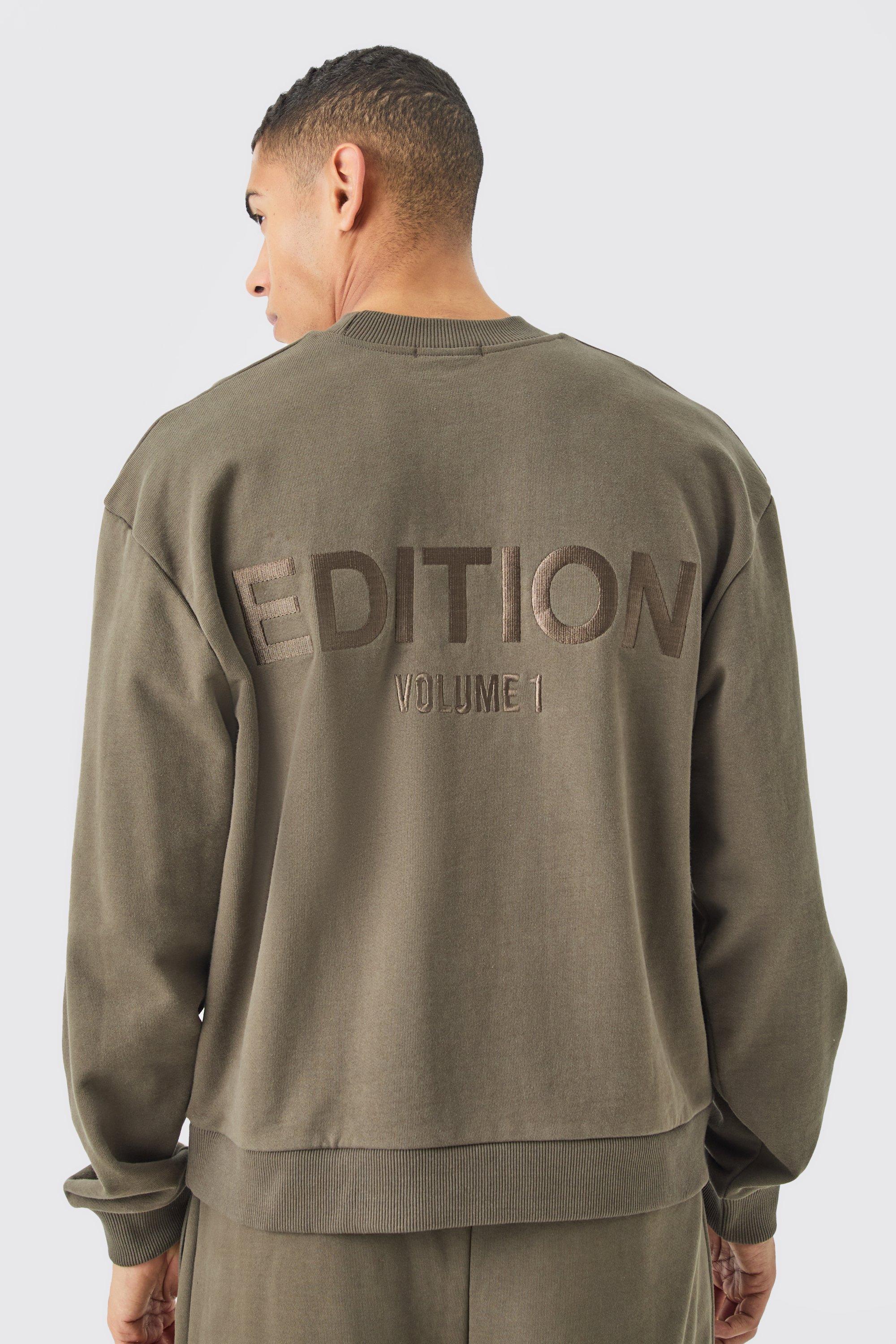 EDITION Oversized Extended Neck Heavyweight Sweatshirt | boohooMAN USA Product Image