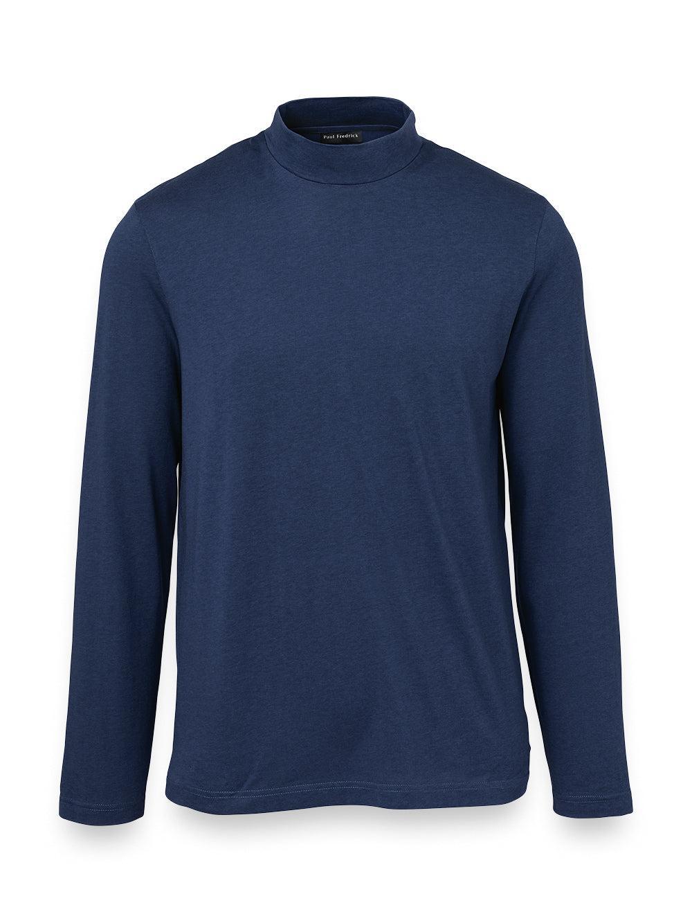 Cotton/tencel Mock Neck Product Image