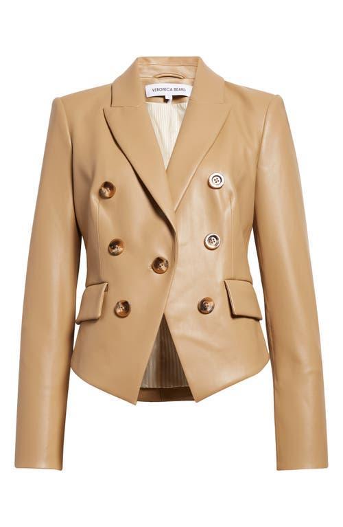 Womens Cooke Faux Leather Dickey Jacket Product Image