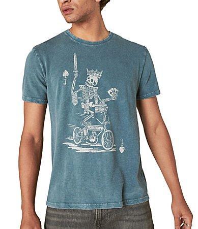 Lucky Brand Short Sleeve Skeleton Biker Graphic T Product Image