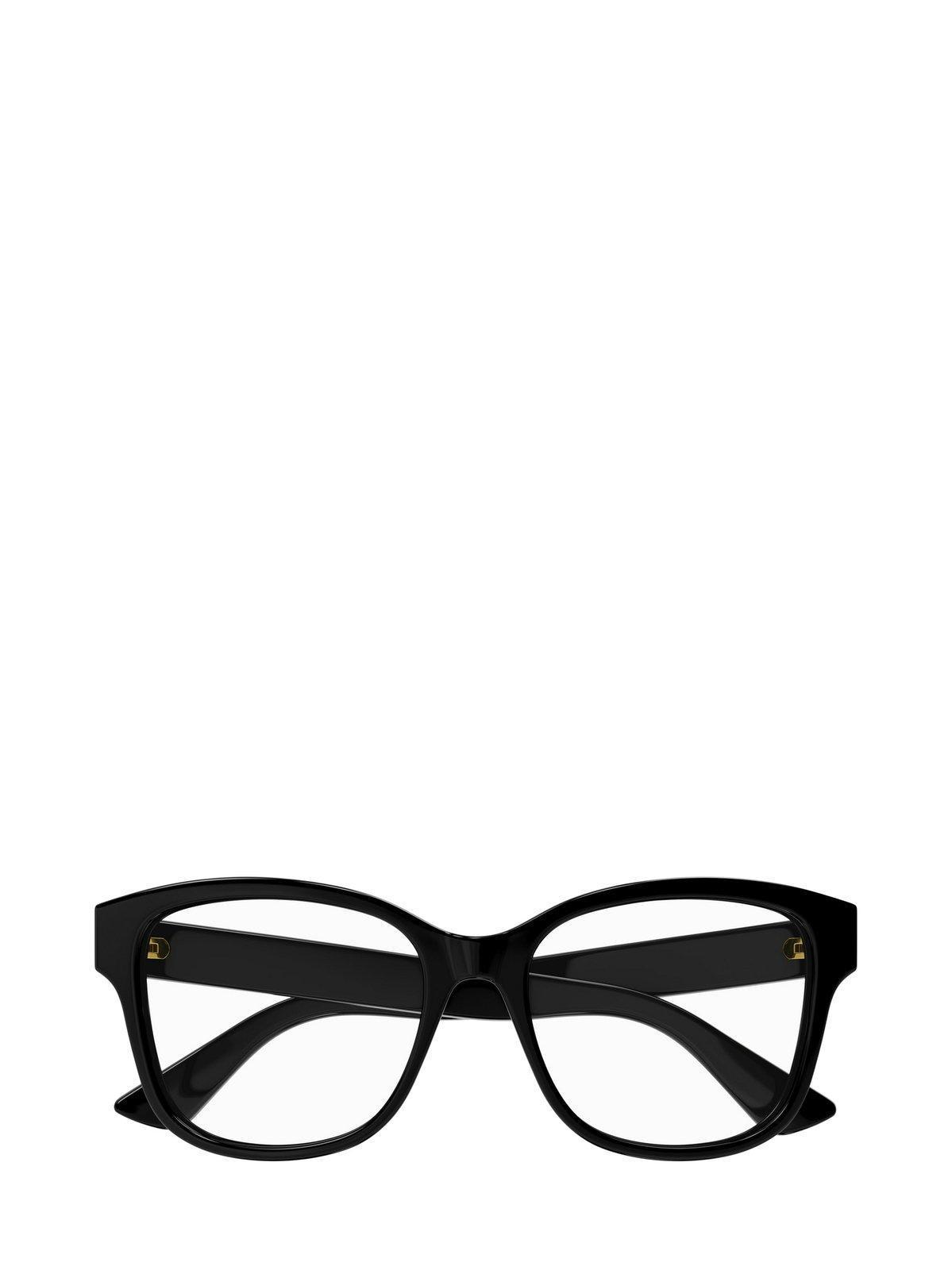 Rectangle Frame Glasses In 001 Black Black Transpare Product Image