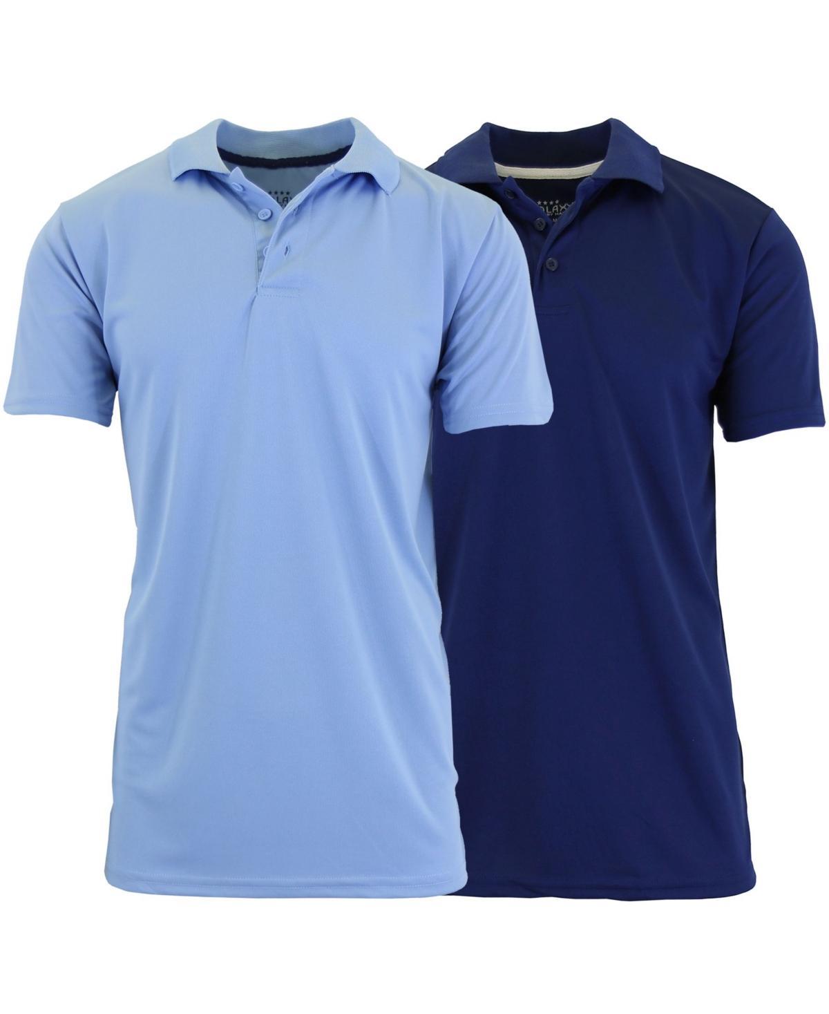 Galaxy By Harvic Mens Tag less Dry-Fit Moisture-Wicking Polo Shirt, Pack of 2 Product Image