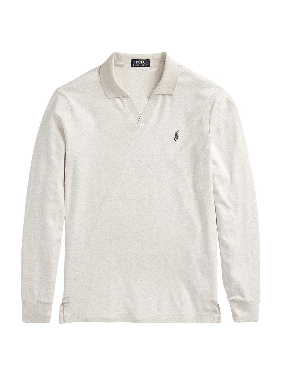 Polo Ralph Lauren Classic Fit Long Sleeve Interlock Polo Shirt Product Image