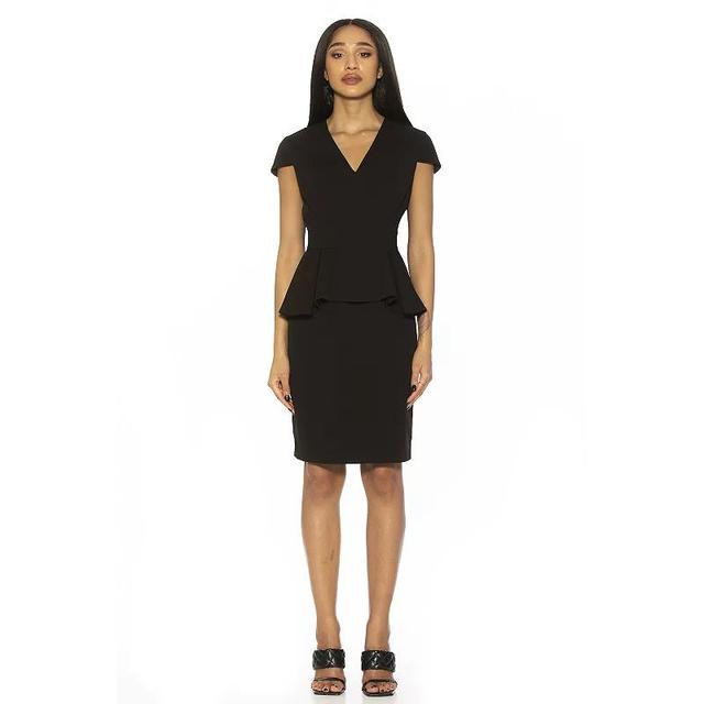 Womens ALEXIA ADMOR Fitted Sheath Dress Green Product Image