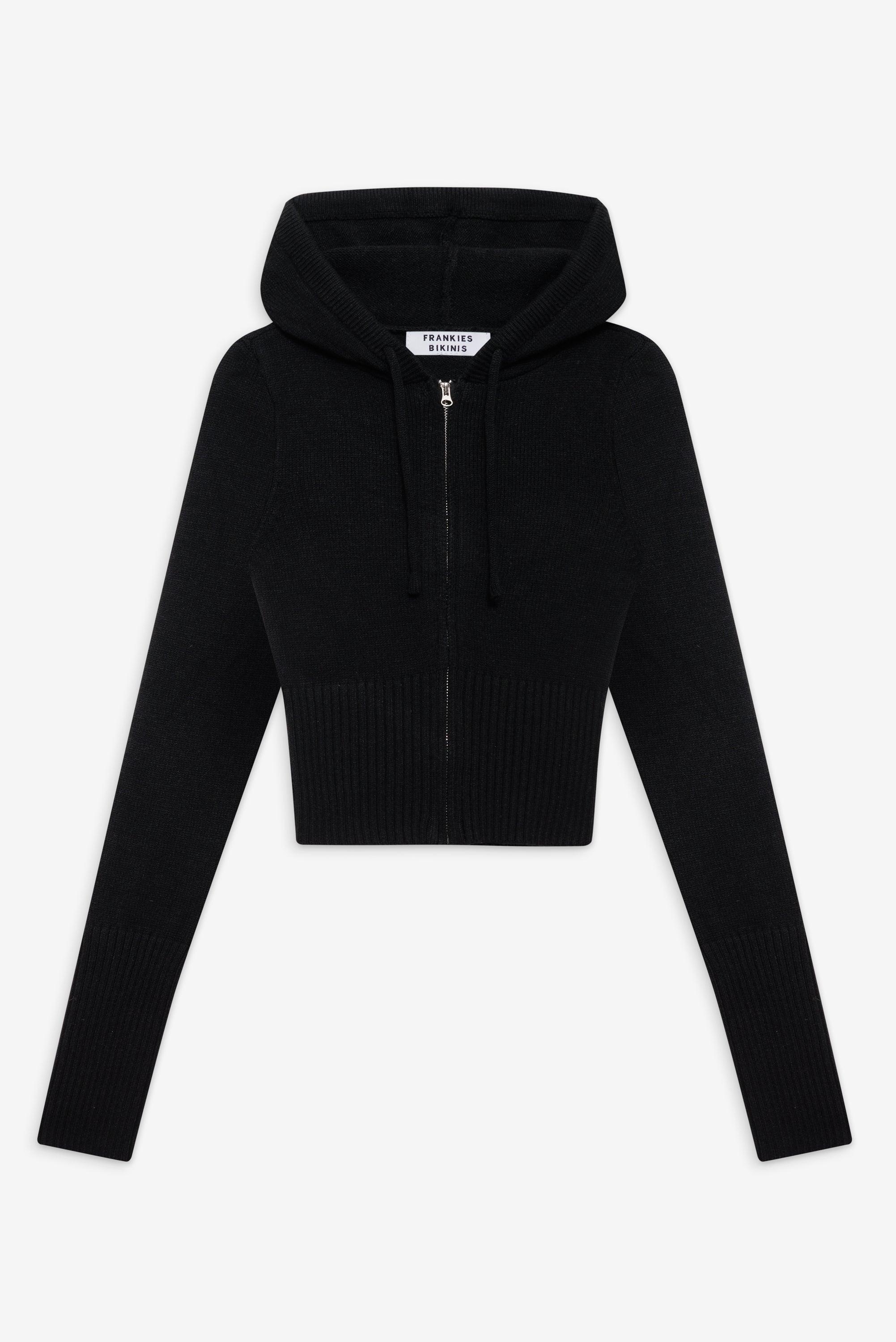 Aimee Zip Up Hoodie - Black Product Image