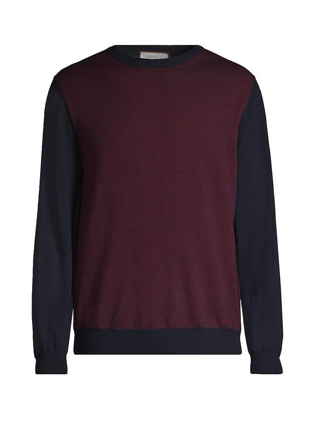 Mens Wool Crewneck Sweater Product Image