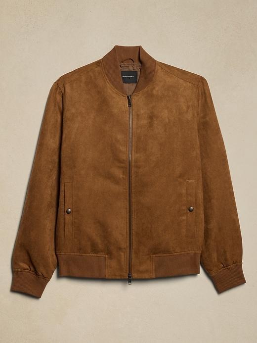 Vegan Suede Bomber Product Image