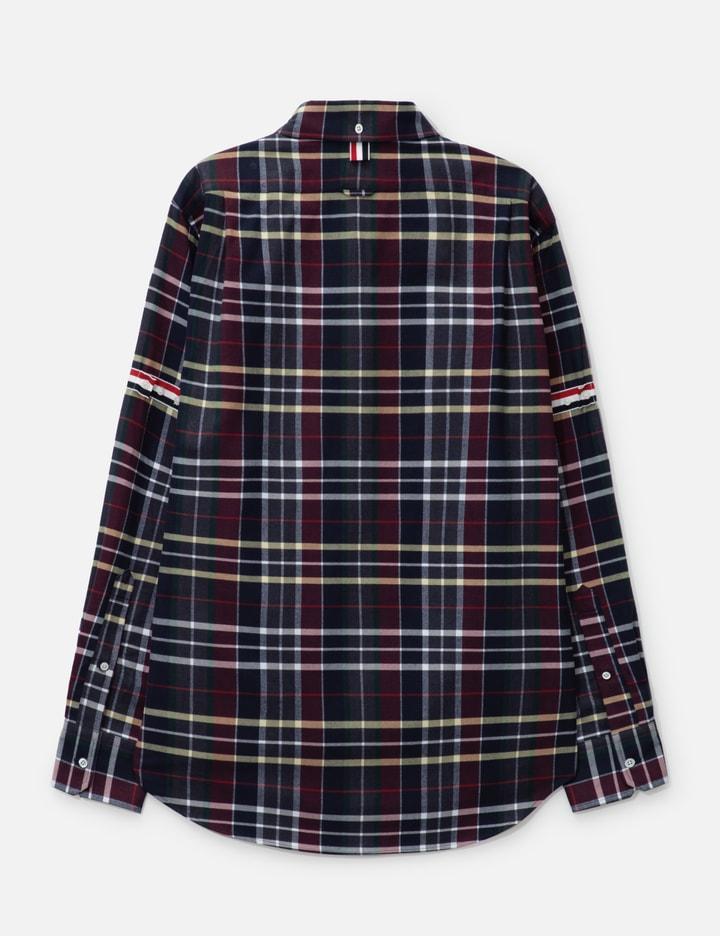 THOM BROWNE Tartan-check Flannel Shirt In Blue Product Image