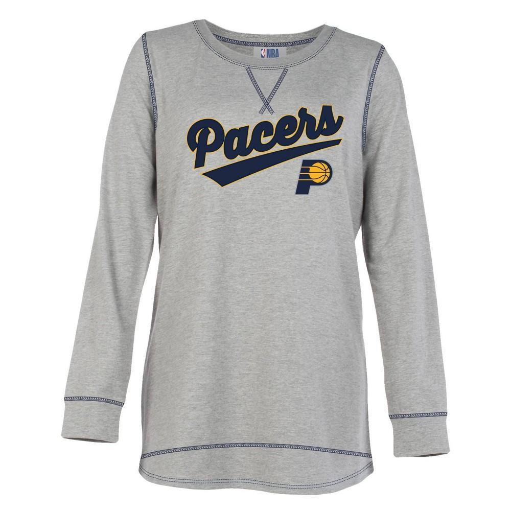 NBA Indiana Pacers Womens Long Sleeve Team Slugger Crew Neck T-Shirt Product Image