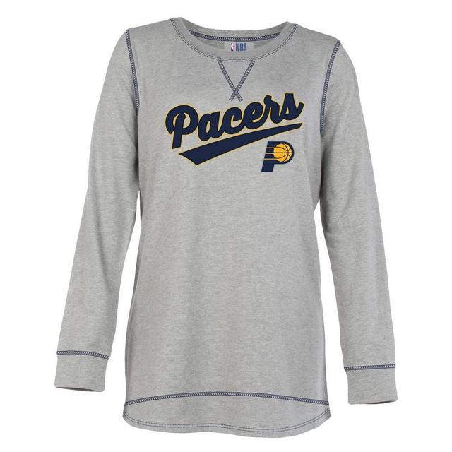 NBA Indiana Pacers Womens Long Sleeve Team Slugger Crew Neck T-Shirt Product Image