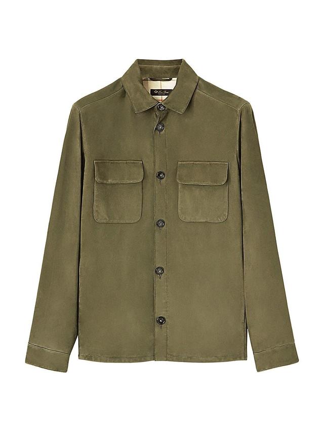 Mens Lowe Suede Overshirt Product Image