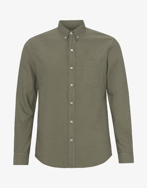 Organic Button Down Shirt - Dusty Olive Product Image