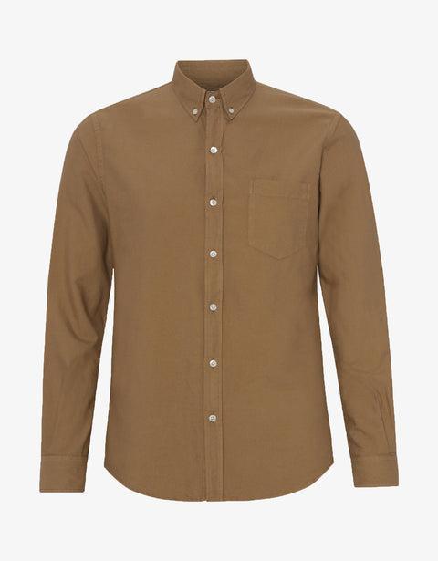 Organic Button Down Shirt - Sahara Camel Product Image