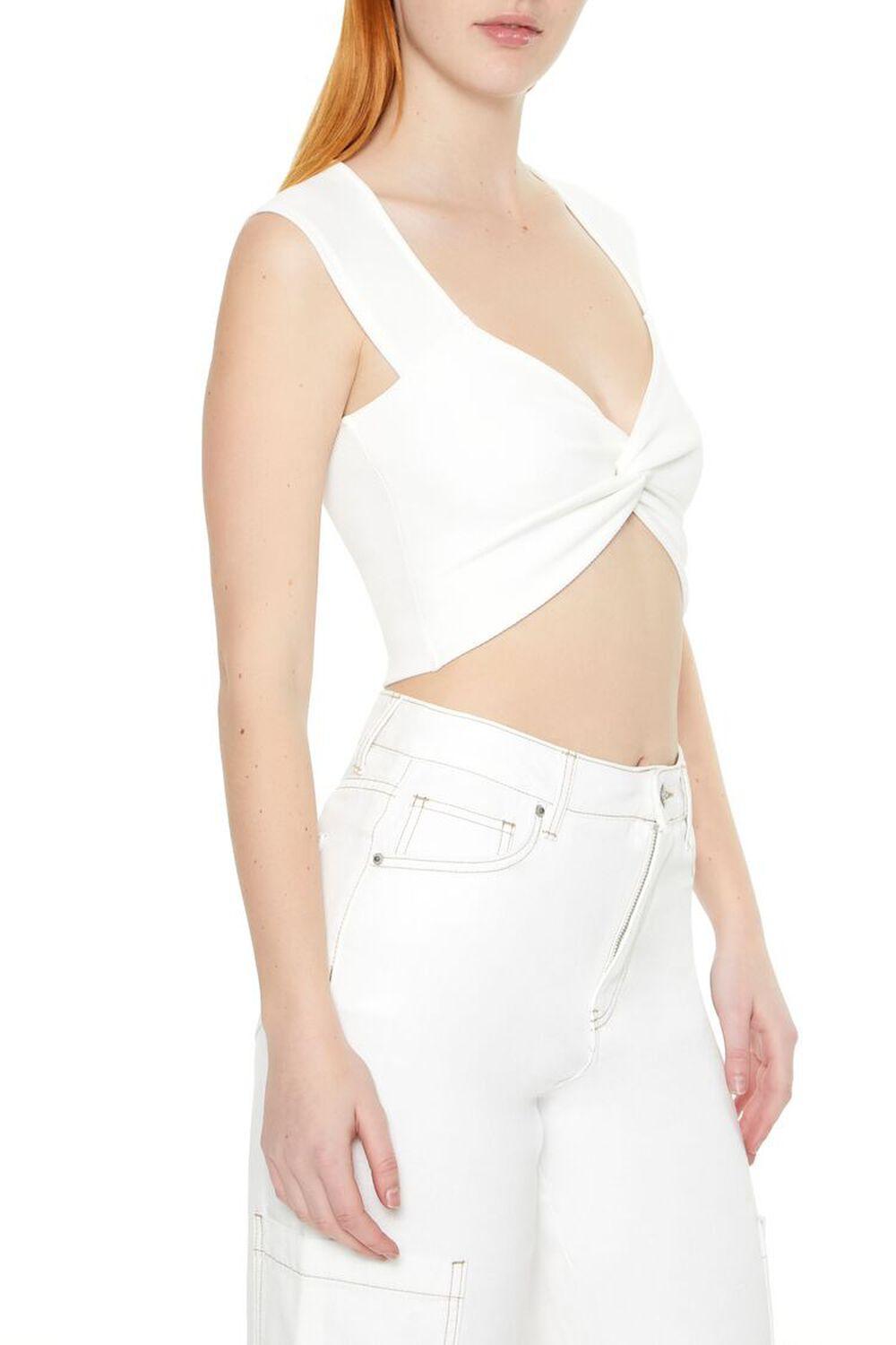 Plunging Twisted Crop Top | Forever 21 Product Image